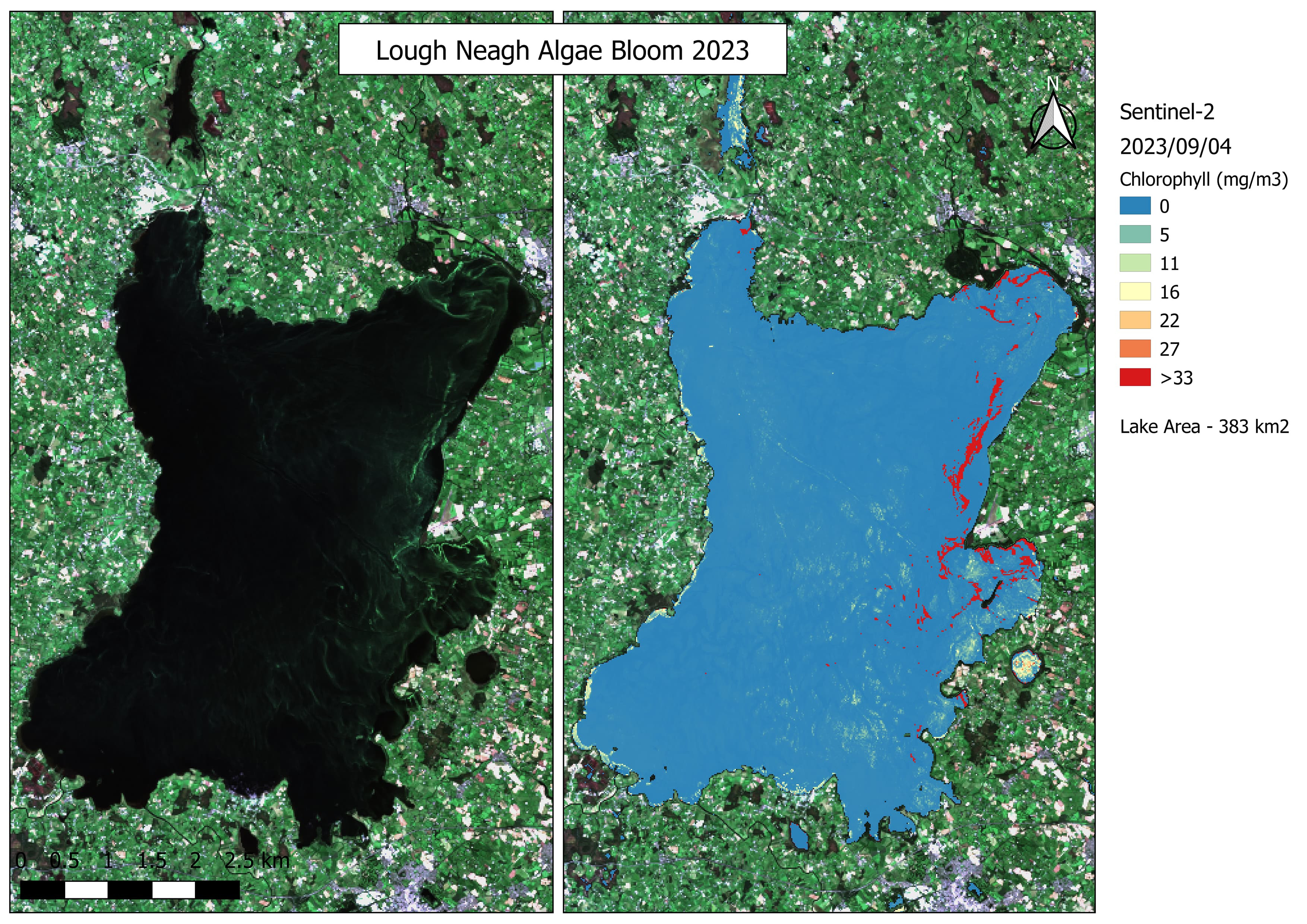 Space Technology to Tackle Lough Neagh's Algae Crisis: A £360,000 Initiative