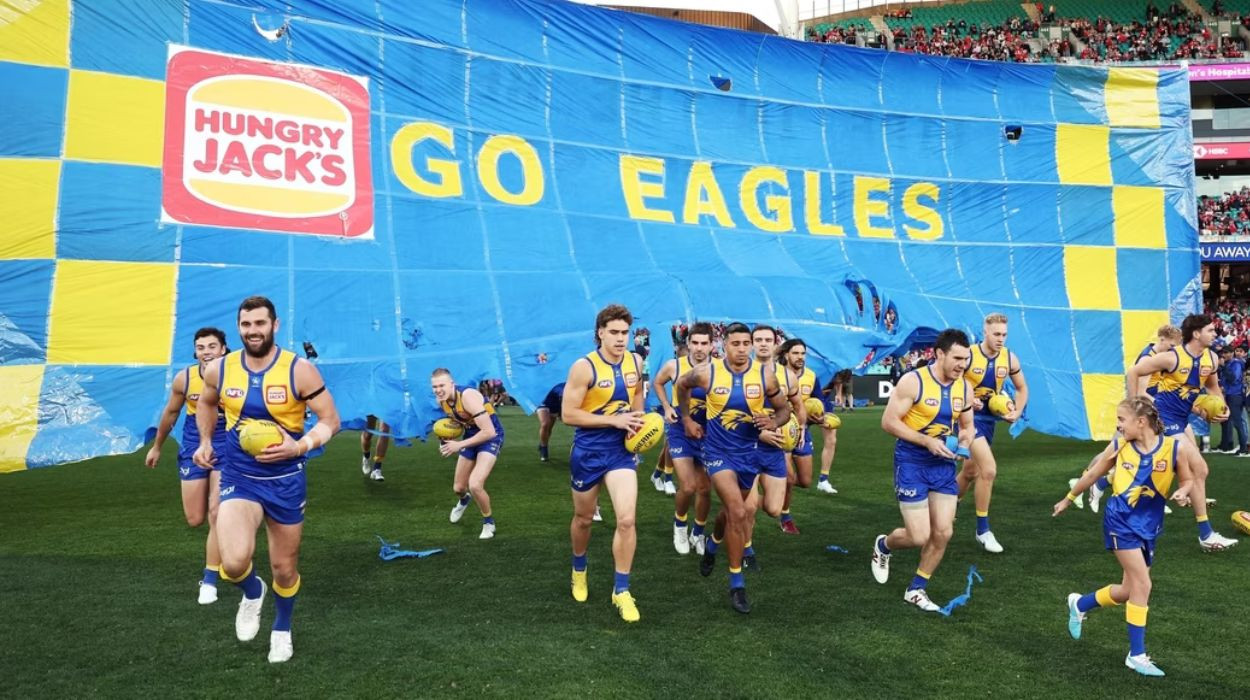 West Coast Eagles' Banner to be Pre-Torn to Prevent Injuries